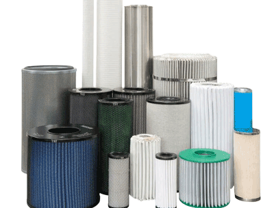Dollinger filter elements. Group of air filters and coalescing filters.
