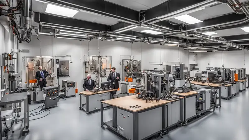 Eriez R&D metal detector research lab at Cardiff University