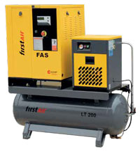 Upgrade options for First Air rotary screw air compressor.